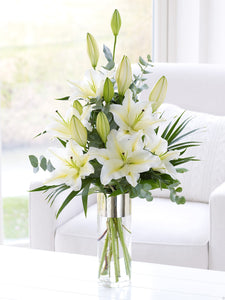 lilies in vase 