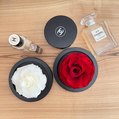 vanity rose, beautiful on our vanity table